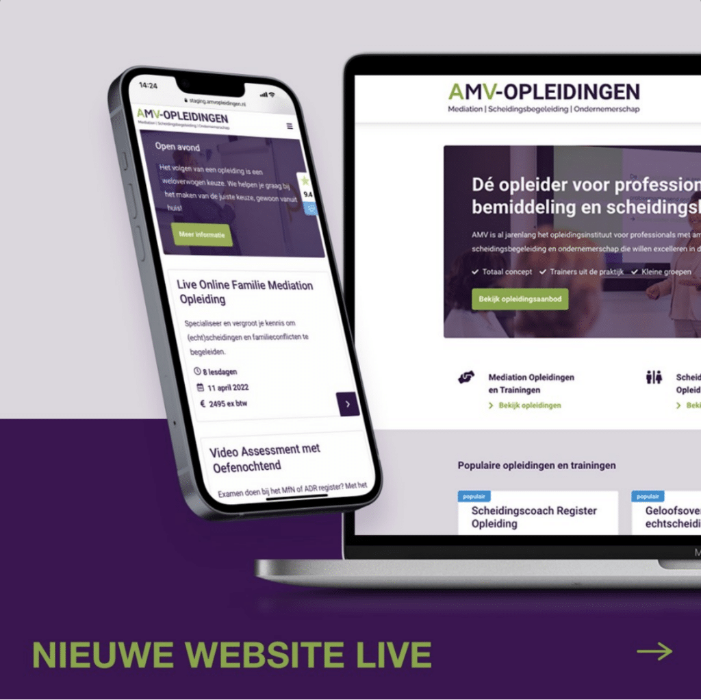 website AMV Opleidingen